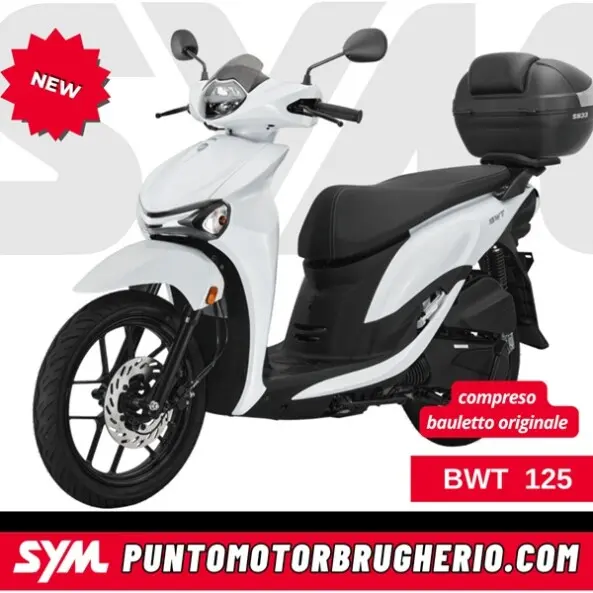 FOTO NEW SCOOTER SYM BWT 125 EURO E5 PLUS PUNTO MOTOR BRUGHERIO SYM BRUGHERIO MONZA BRIANZA PROVINCIA DI MILANO CITTA METROPOLITANA SYM 